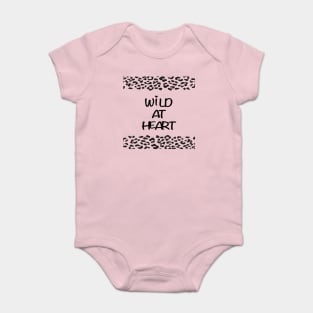 Wild at Heart Spotted Pattern Design Baby Bodysuit